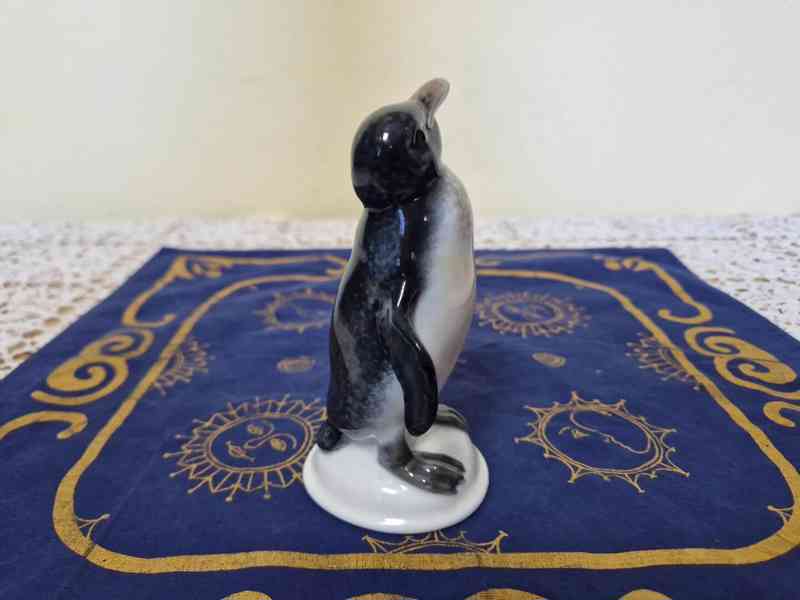 Krásná porcelánová soška Tučňák Rosenthal Signováno - foto 2