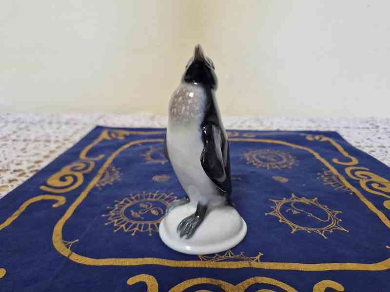 Krásná porcelánová soška Tučňák Rosenthal Signováno - foto 4