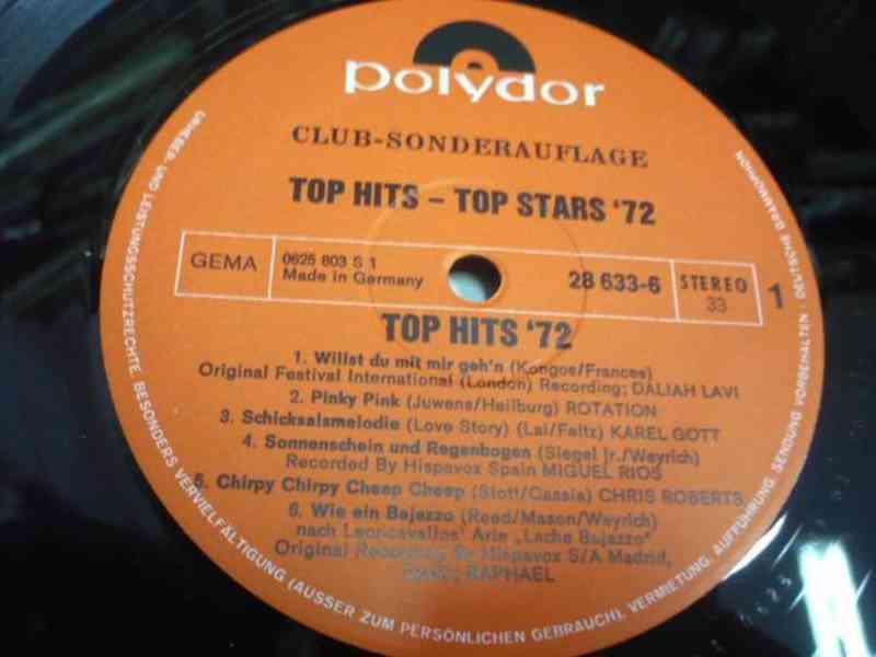 Various – Top Hits - Top Stars '72   (2 LP box) - foto 6