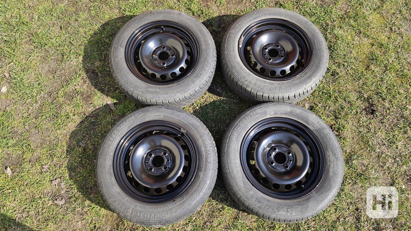 Fiat Punto letní kola pneumatiky Barum 165/70 R14 disky 14" - foto 1