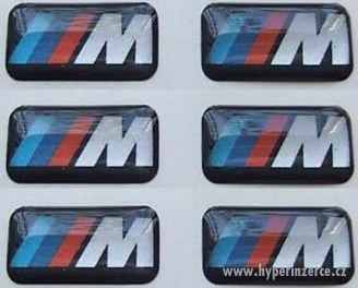 M logo vhodné pro všechny kola BMW Mpaket nebo do interiéru - foto 2