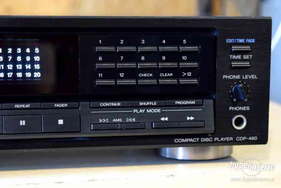 SONY CDP-490 VÝBORNÝ HIFI CD PŘEHRÁVAČ ODĚRKY !! - foto 4