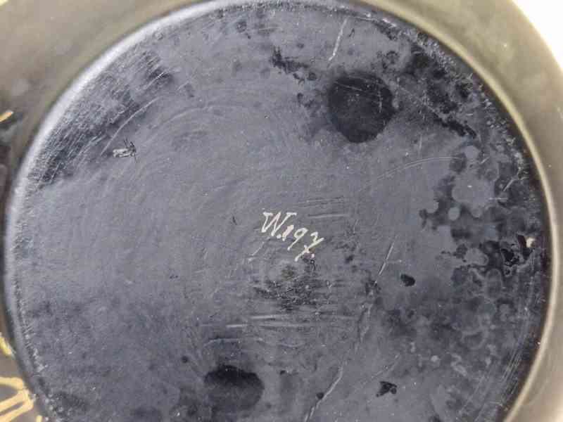 Krásné černé párové Vázy malované zlatem Vážky - foto 11