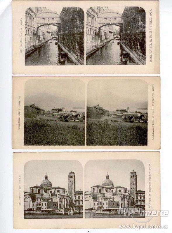 Staré stereoskopní fotografie z r.1895 - foto 1