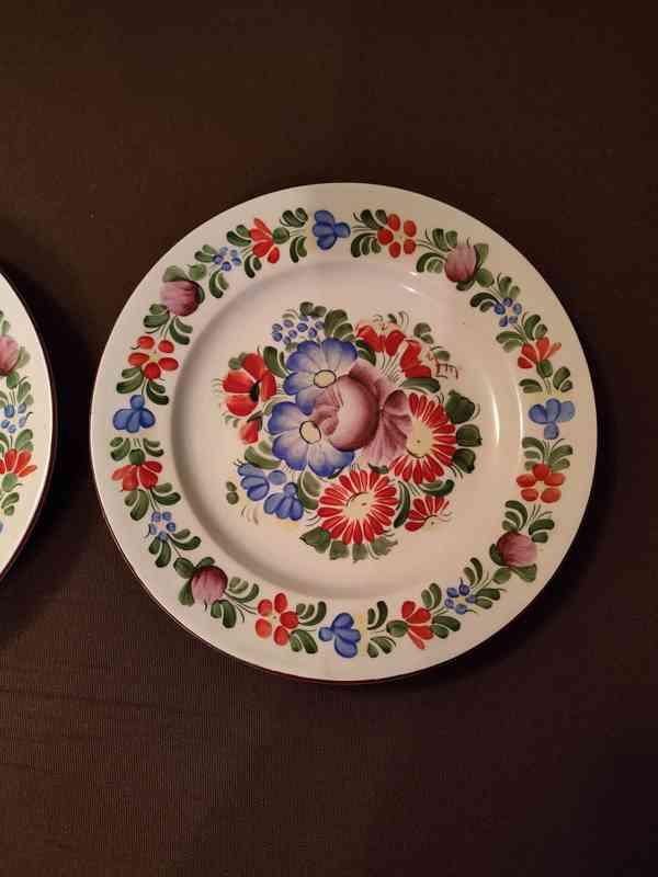 Ručně malované chodské talíře - 2ks - foto 3