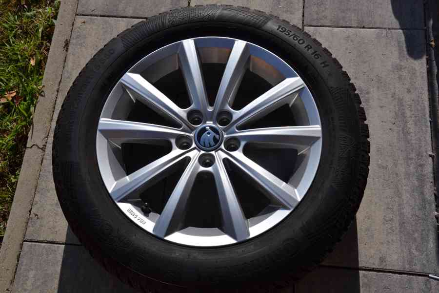 NOVÁ zimní ALU sada Š.Kamiq/Scala+195/60R16 Bridgestone - foto 14