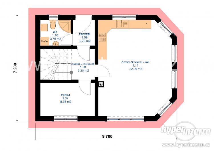 Rodinný dům na klíč Pegas Elegant, 5+kk, 106 m2 - foto 5