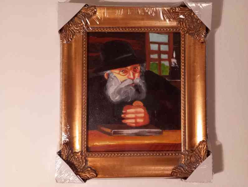 Olejomalba na plátně - zdobený rám 310x260mm - 002 - - foto 2