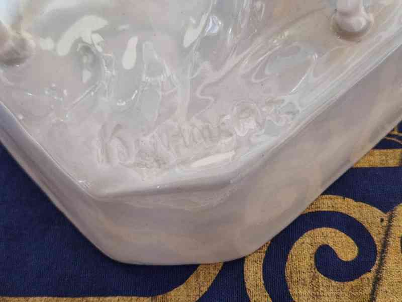 Krásné staré malované Sousoší Pasáček a Ovečky Dux  - foto 8