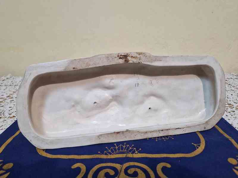 Krásné staré malované Sousoší Pasáček a Ovečky Dux  - foto 12