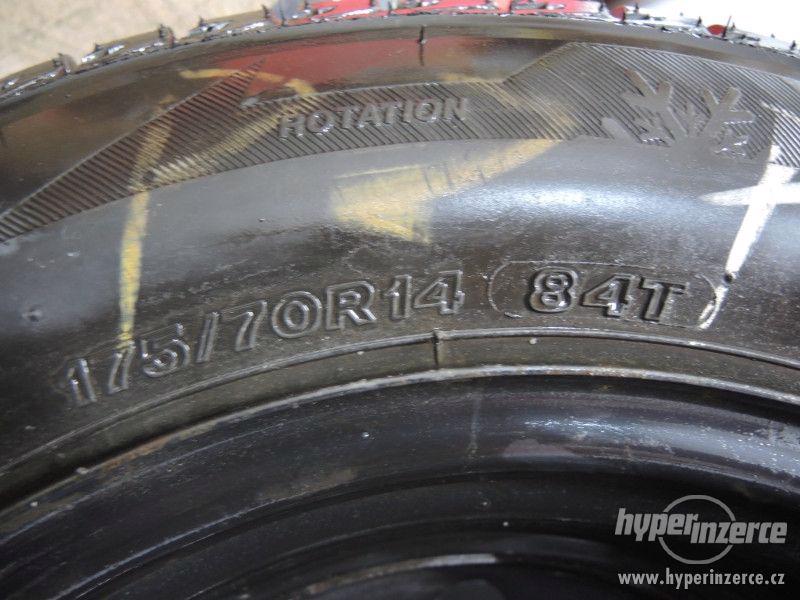 Zimní kola R14 ET45 4x100 5,5J 54mm + pneu Dayton 175/70 - foto 10