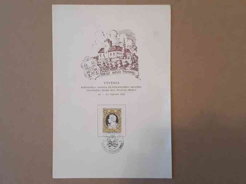 Mozart 30 hal., výstava poštovních známek Přerov 1956  - foto 1