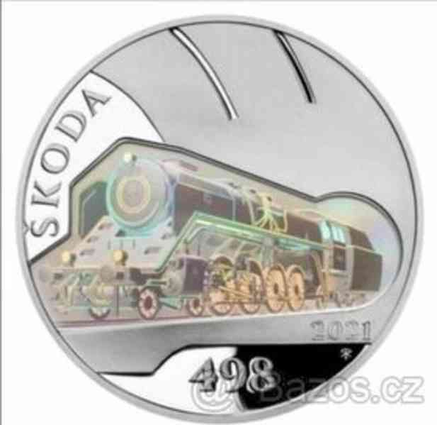 Koupím stříbrné mince ČNB Lokomotiva ŠKODA 498 Albatros