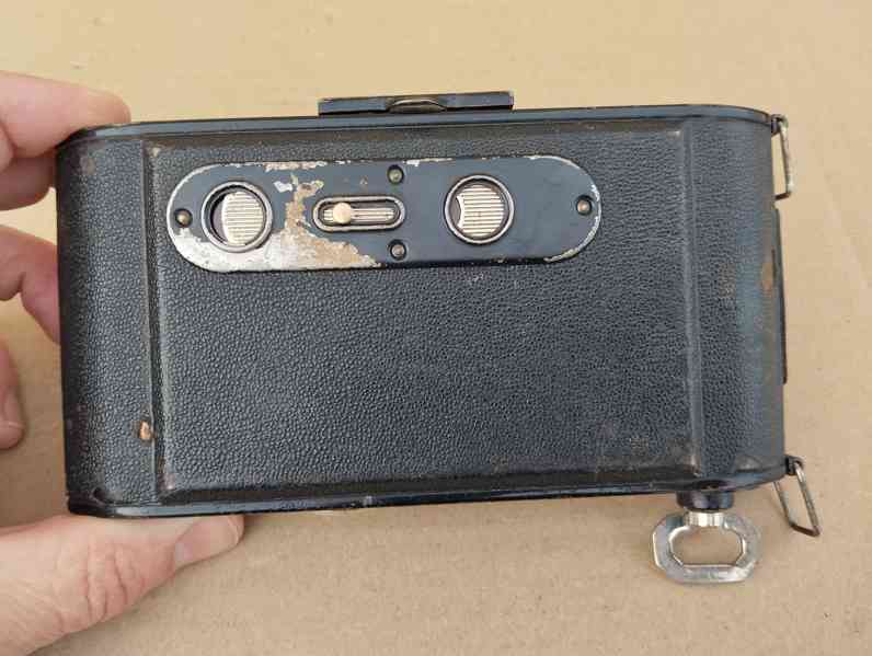 Starý krásný měchový fotoaparát BALDA  s pouzdrem - foto 18