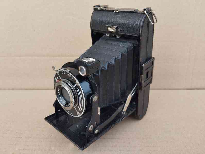 Starý krásný měchový fotoaparát BALDA  s pouzdrem - foto 8
