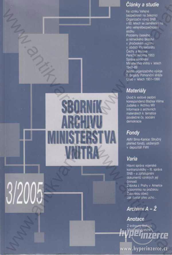 Sborník archivu Ministerstva vnitra 3/2005 - foto 1