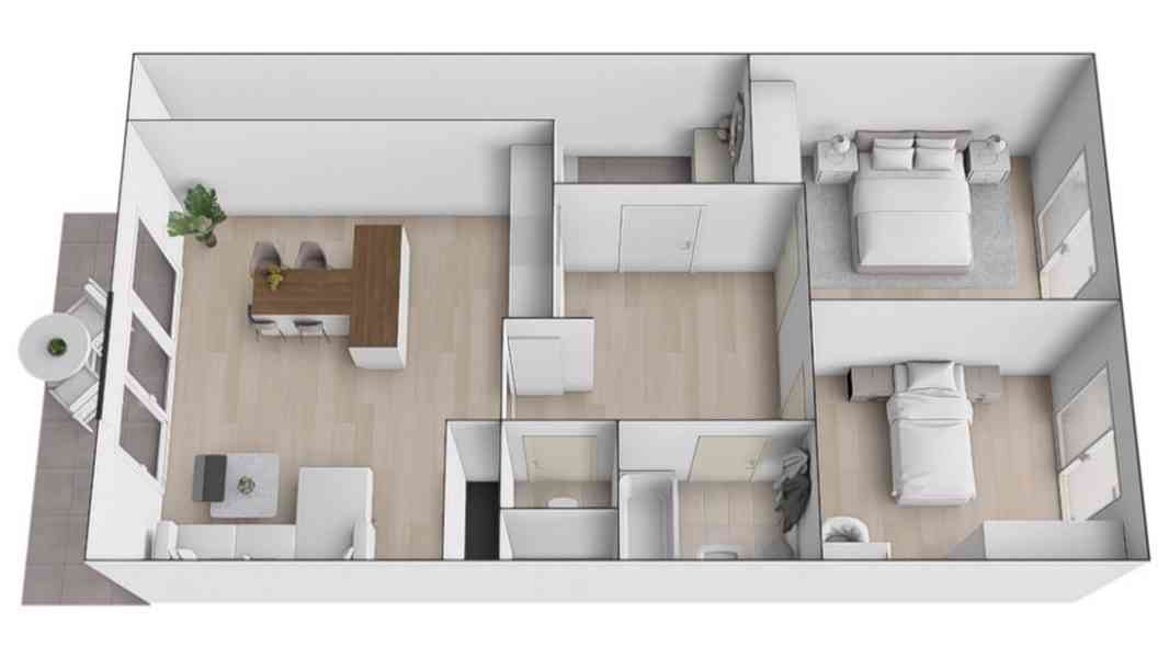 MODERNÍ BYT 3+KK S VLASTNÍ ZAHRADOU, ČESKÁ OKRES BRNO-VENKOV - foto 13