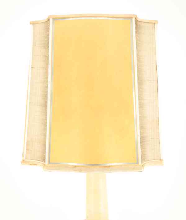 Dřevěná stojací lampa s pergamenovým stínidlem - foto 4