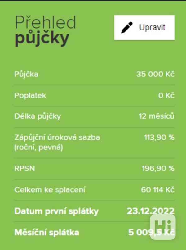 Půjčka peněz 