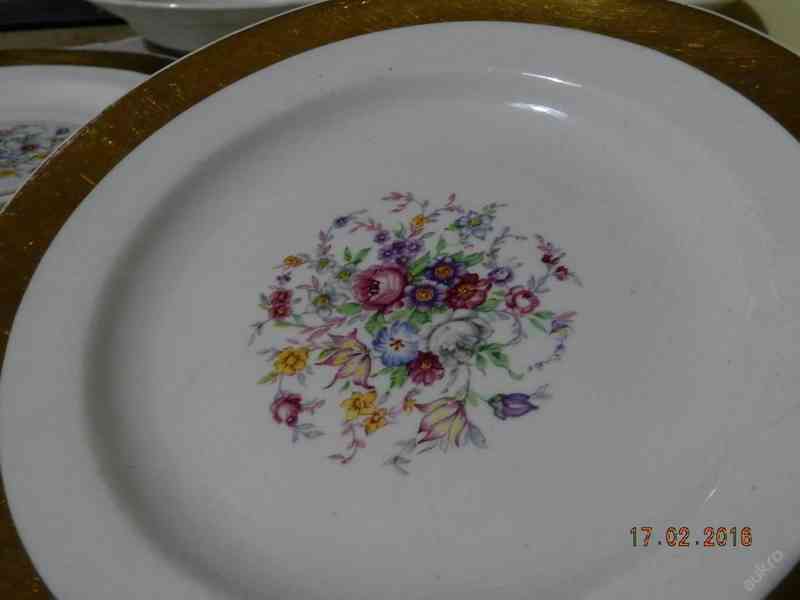 Sada 6 starých talířů květiny  Ditmar Urbach - foto 3