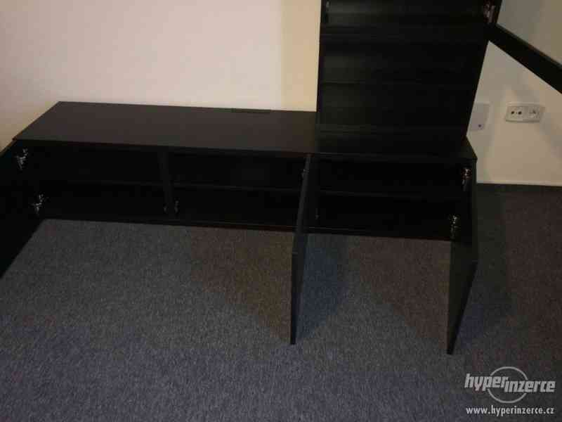 Černý TV stolek BESTA - foto 2