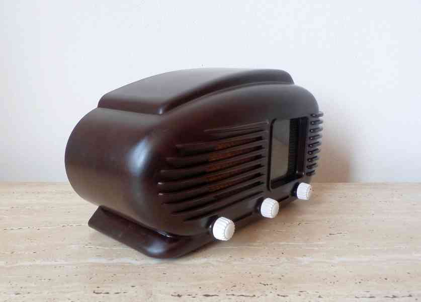 Art Deco starožitné rádio Talisman 308U, top-top stav   - foto 3