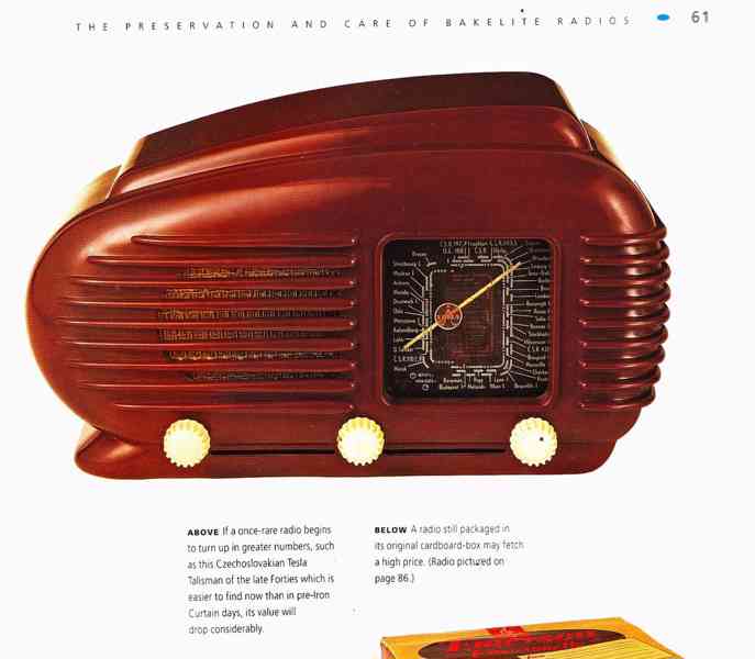 Art Deco starožitné rádio Talisman 308U, top-top stav   - foto 10
