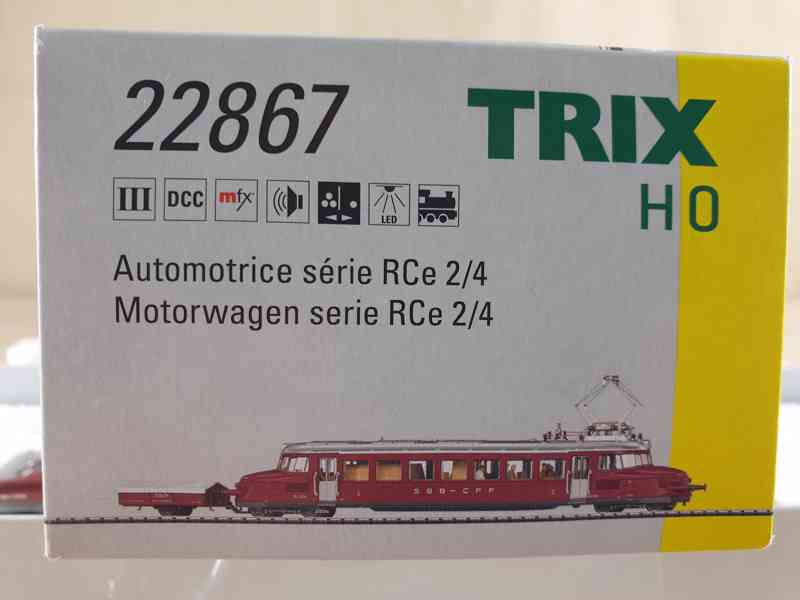 H0 TRIX 22867 SBB Motor Train Roter Pfeil - Červená šipka -  - foto 3