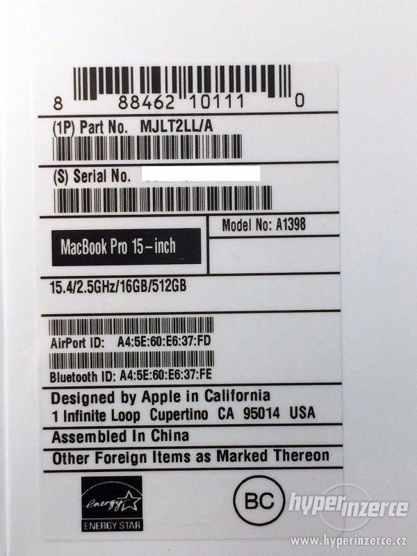 Apple MacBook Pro 15 "Retina 2.5GHz Core i7 512GB - foto 5