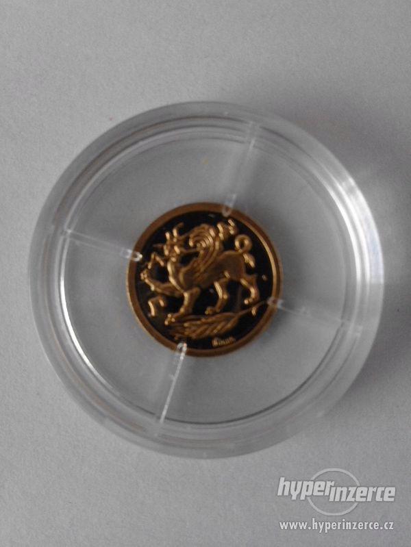 Zlatá mince Zlaté poklady Evropy-0,5 gr, 585Au - foto 3