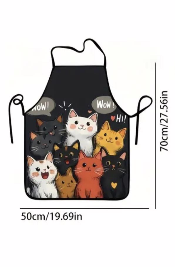 Kuchyňská zástěra s motivem koček  - foto 2