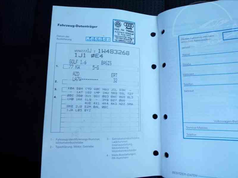 Volkswagen Golf 1,6 i KLIMA,TAŽNÉ ZAŘ. - foto 14