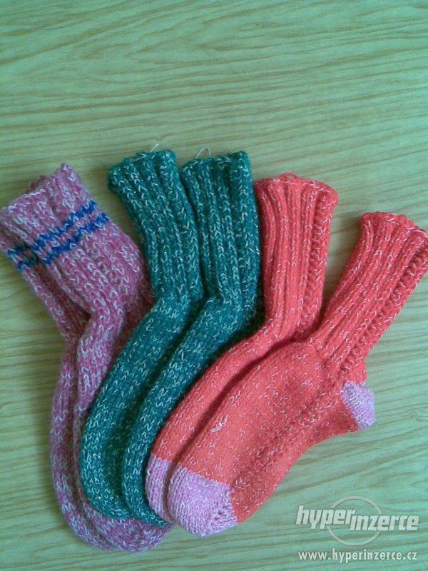 Pletené ponožky - foto 1