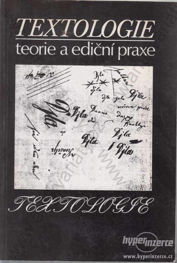 Textologie Teorie a ediční praxe 1993 - foto 1