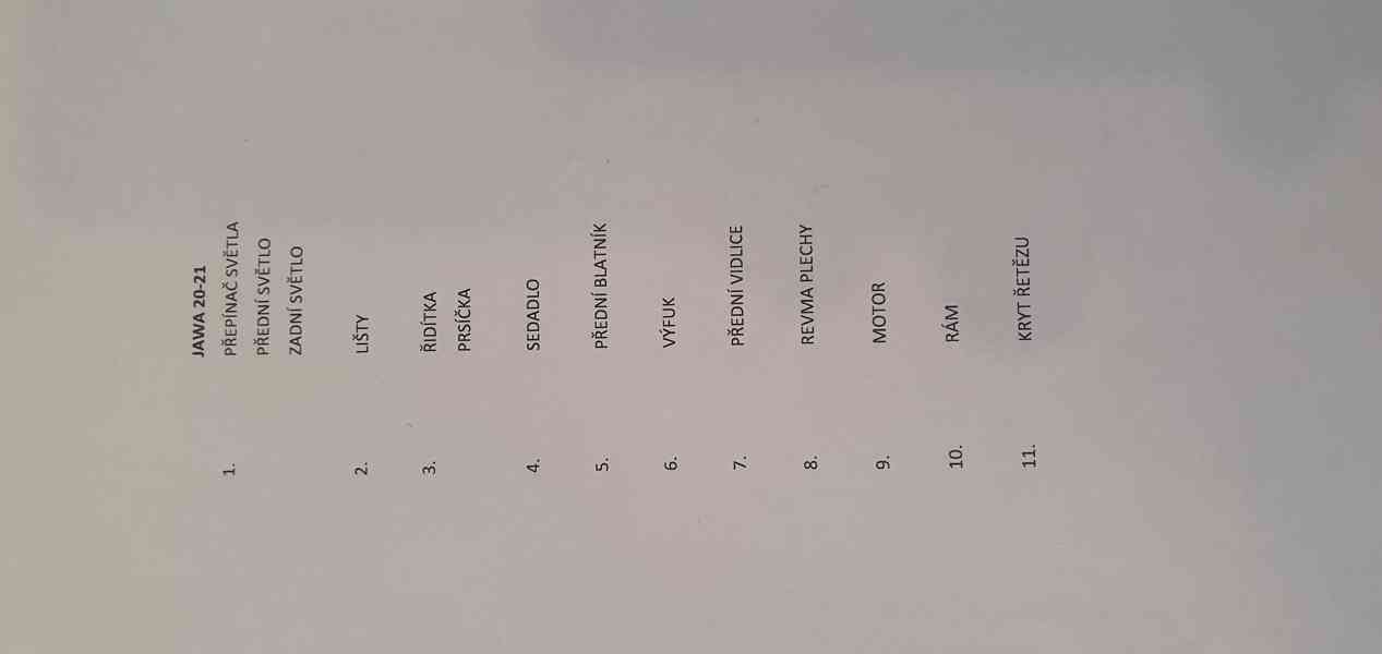 Jawa 50 pionýr sada šroubů 550, 555, 20, 21, 23 - foto 3