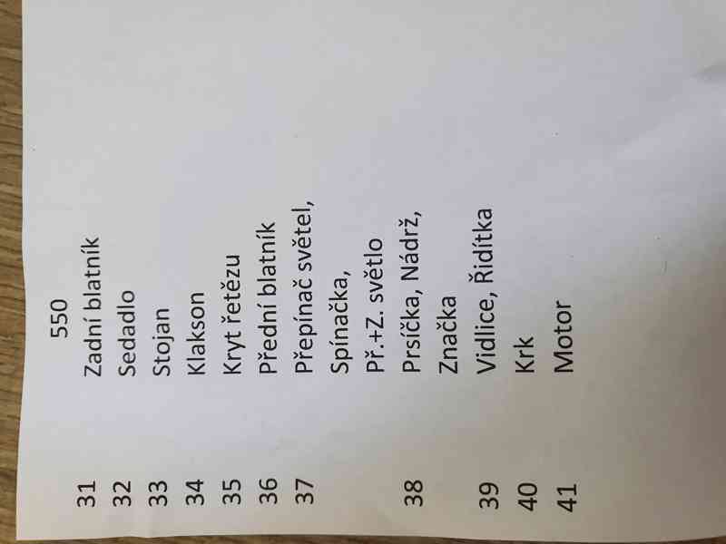 Jawa 50 pionýr sada šroubů 550, 555, 20, 21, 23 - foto 9