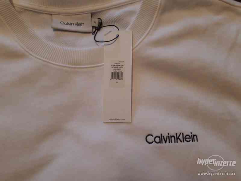 Pánská mikina Calvin Klein, nová, bílá, XL - foto 4
