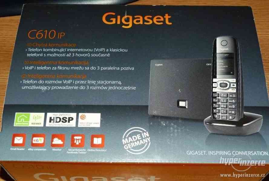 Siemens-GIGASET C610 IP + základna - foto 1