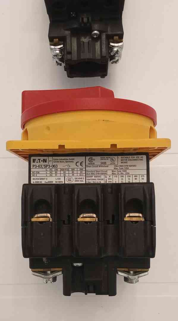 Hlavní vypínač EATON P3-63, SP-063  63A - foto 3