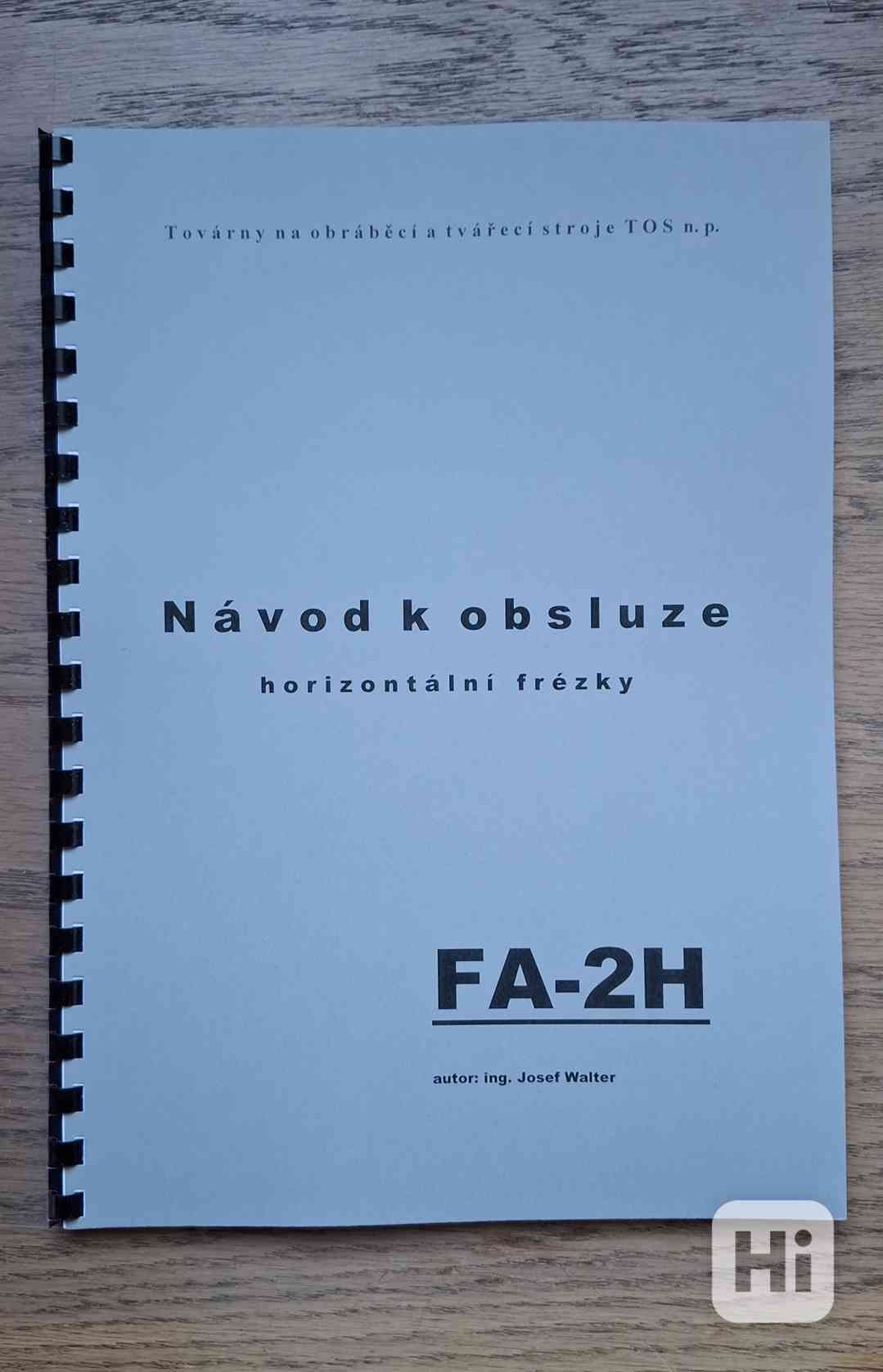 Návod frézky FA-2H - foto 1