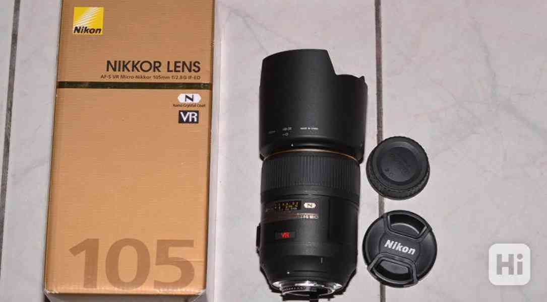 Nikon AF-S Micro NIKKOR 105mm f/2.8 ED VR N **MACRO 1:1, FX - foto 1