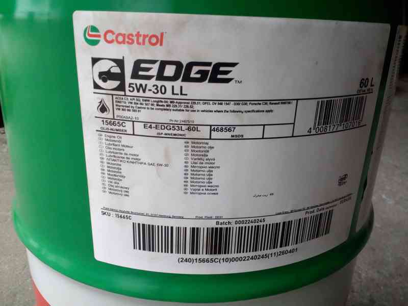 motorový olej Castrol EDGE 5w30 LL - foto 4