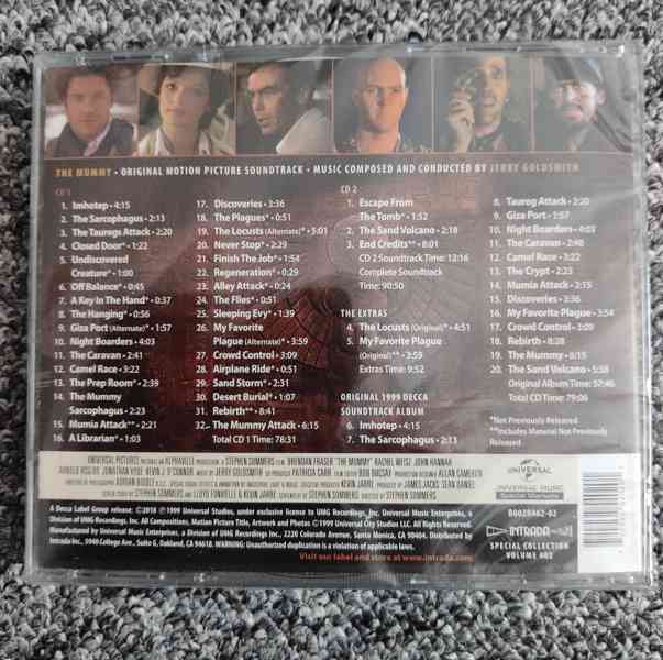 OST 2CD The Mummy od Jerryho Goldsmitha , poslední kus ! - foto 2