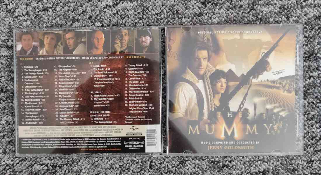 OST 2CD The Mummy od Jerryho Goldsmitha , poslední kus ! - foto 6