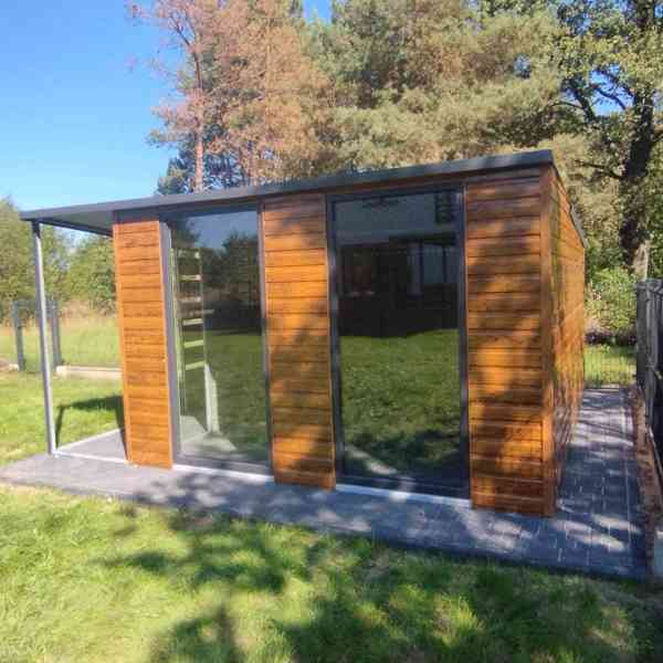 Zahradní domek 3m x 4m + přístřešek 1m, spád dozadu TS510  - foto 5
