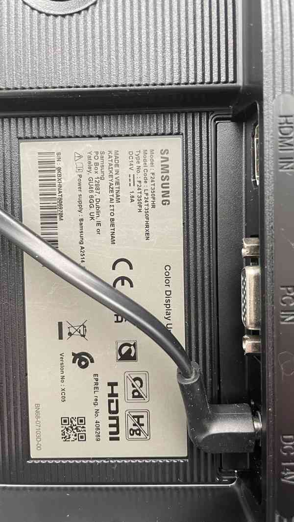 Monitor Samsung F24T350 prakticky nepoužitý - foto 2