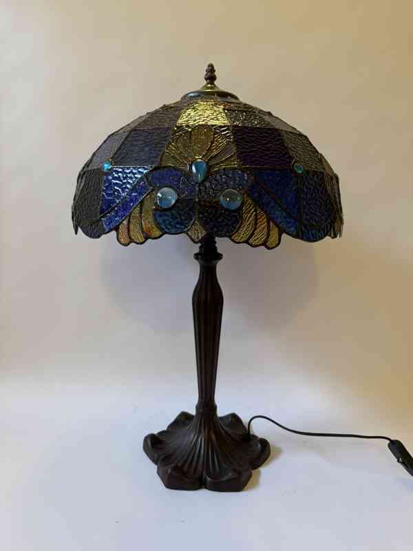 Velká stolní lampa Tiffany v secesním stylu 65 cm - foto 2