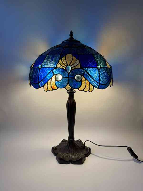 Velká stolní lampa Tiffany v secesním stylu 65 cm - foto 1
