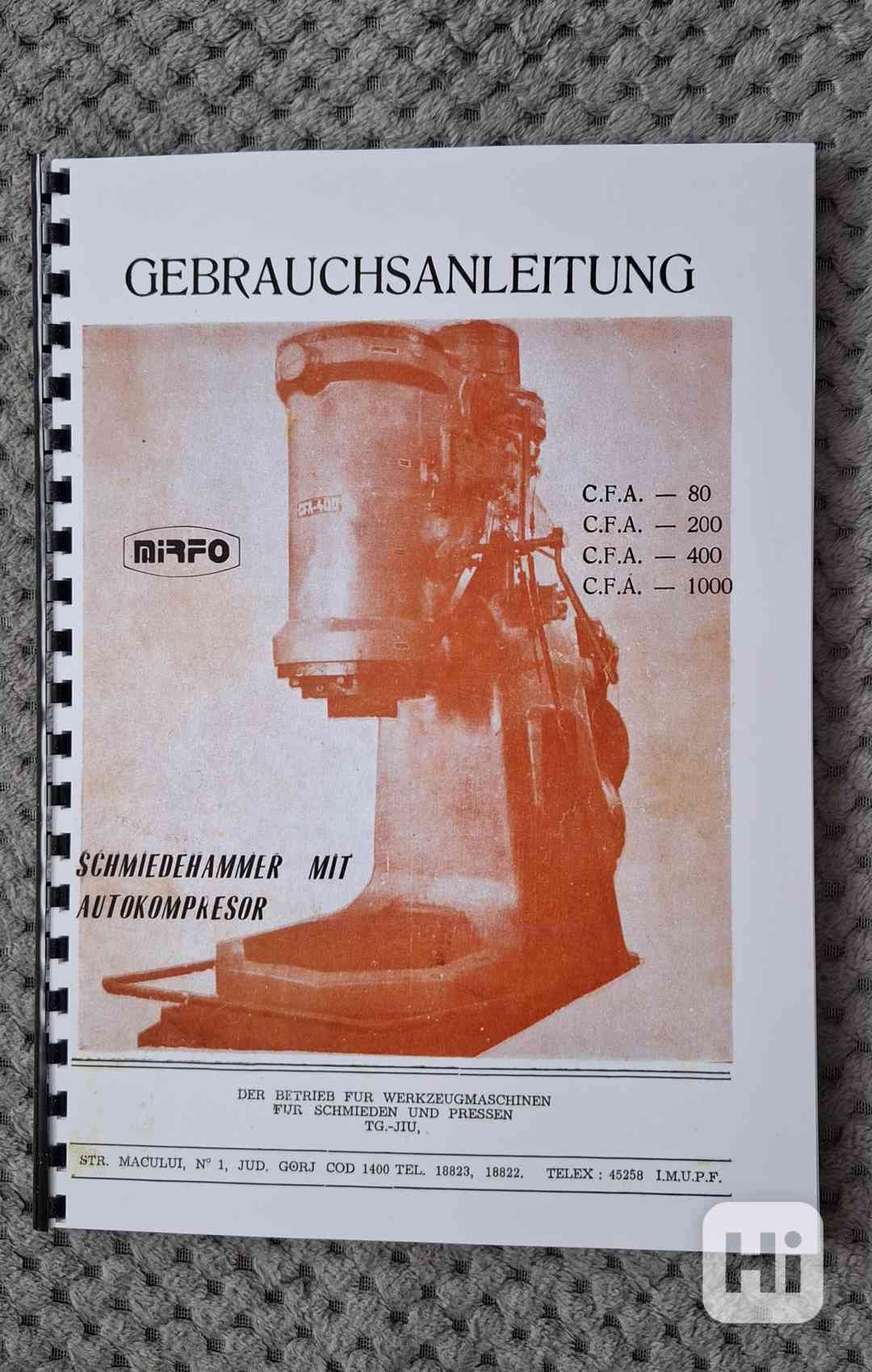 Návod bucharu CFA-80, 200, 400, 1000 - foto 1