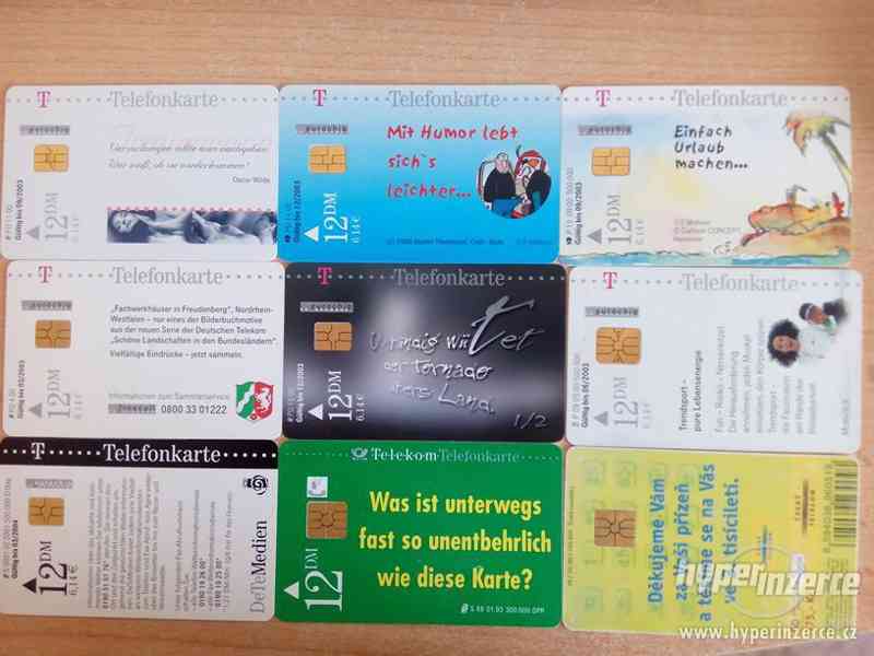Staré telefonní karty (18 ks Německo, 1 ks ČR) - foto 6